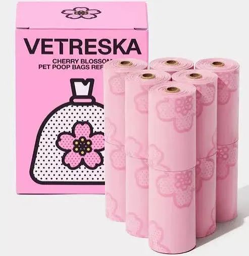 Refil Cata-Caca 12 Rolos Aroma Flor de Cerejeira - Vetreska - 583731