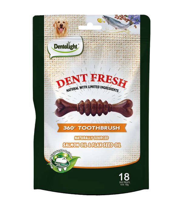 Petisco Natural Para o Pelo Sabor Salmão e Linhaça - Dentalight - 959810