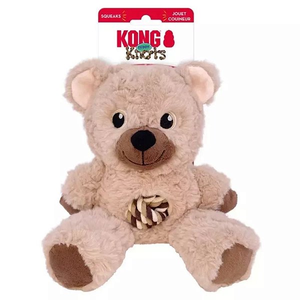 Pelúcia Urso Teddy Knots C/ Corda - Kong - 553169