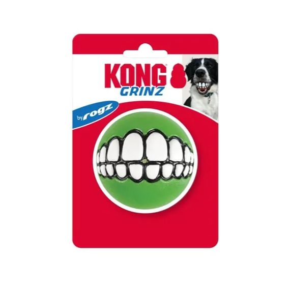 Bola Grinz de Sorriso Recheável Verde G - Kong - 646285