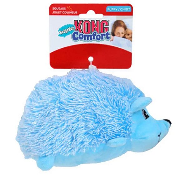 Pelúcia Ouriço C/ Barulho de Papel Amassado e Apito Azul - Kong - 928267