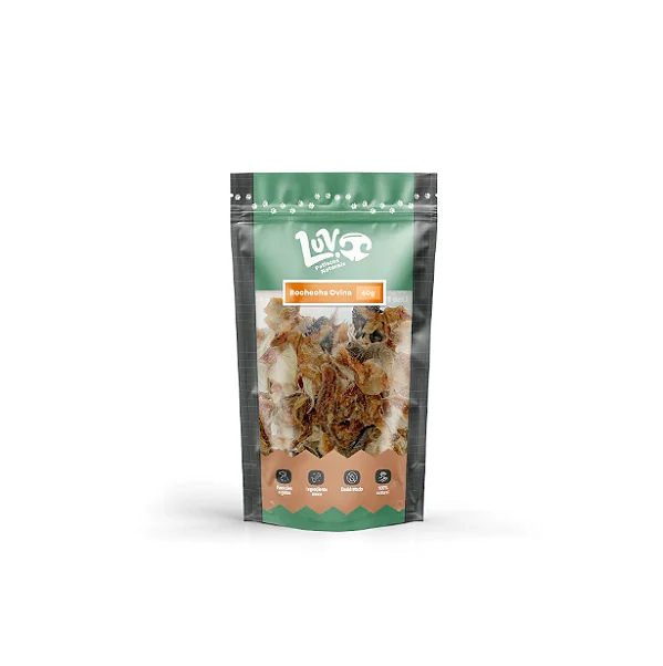 Petisco para Cães Bochecha Ovina 60g - Luv - 936048
