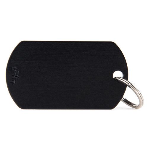 Plaquinha de Identificação Militar Preto - MyFamily - 894144