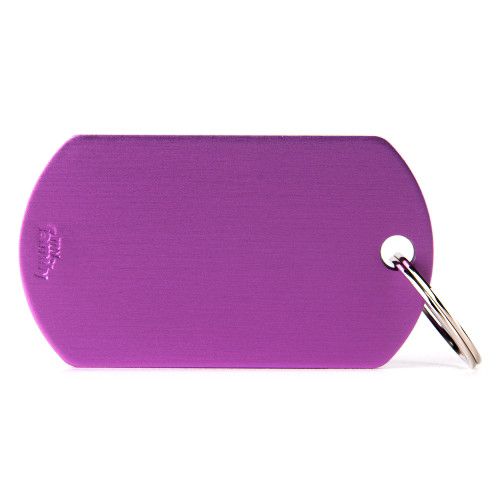 Plaquinha de Identificação Militar Violeta - MyFamily - 952304