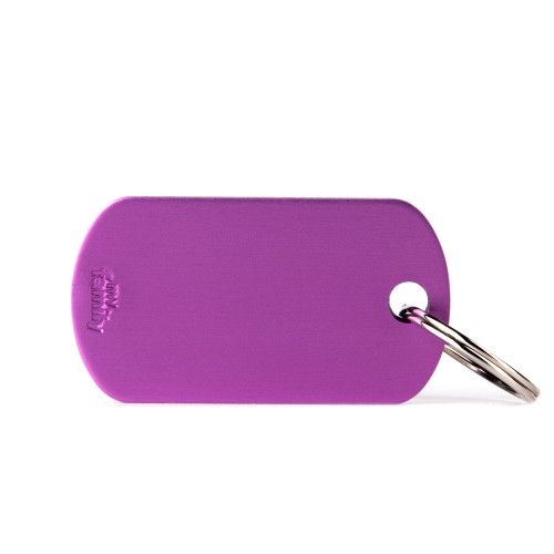 Plaquinha de Identificação Militar Violeta - MyFamily - 508237