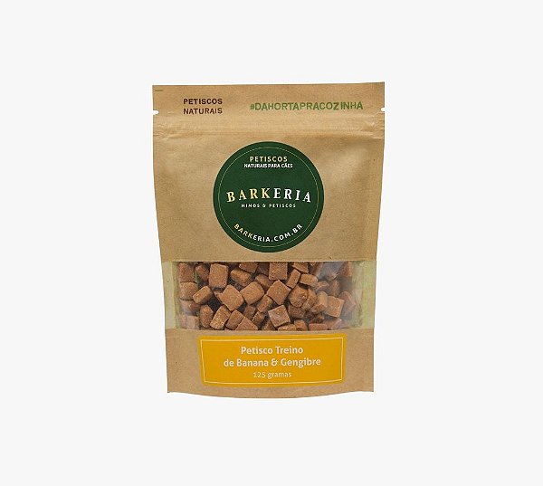 Petisco Treino de Banana com Gengibre 125g - Barkeria - 109035