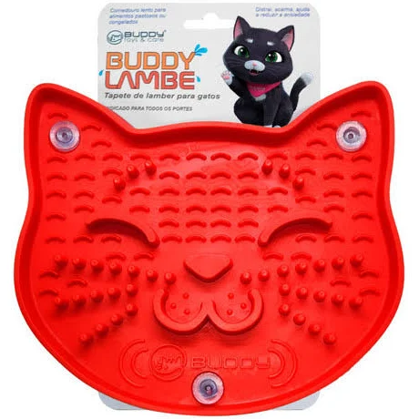 Tapete de Lamber Comedouro Interativo c/ventosa Gatinho - Buddy Toys - 662820