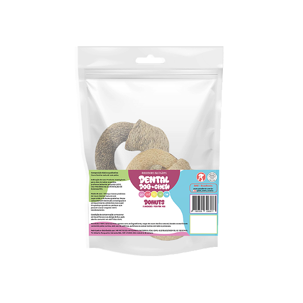 Mordedor Natural Pele Bovina Donuts Dental - Good Lovin - 504749