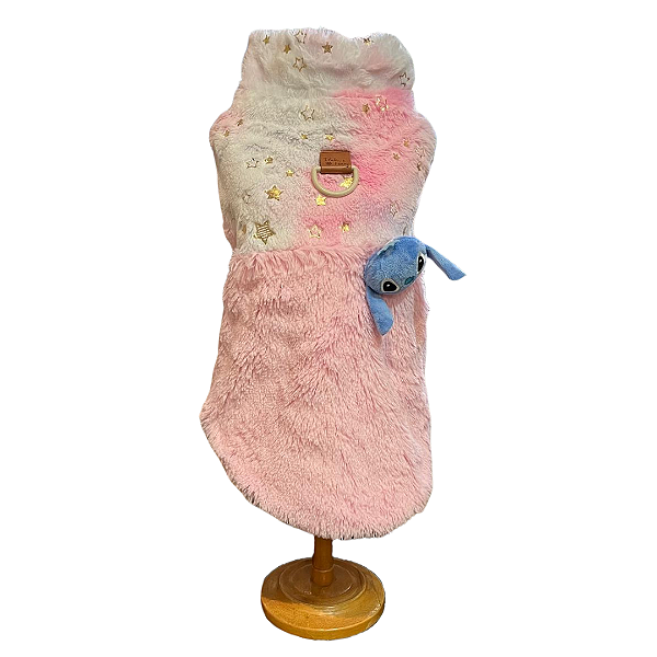 Colete Plush Estelar Stitch Rosa - Pink & Fanny - 223786