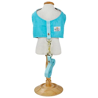 Colete Peitoral Clean Azul Bebê P - Bonito pra Cachorro - 802847