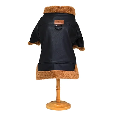 Jaqueta Couro Ecológico Forrada Preto - Pink & Fanny - 557006