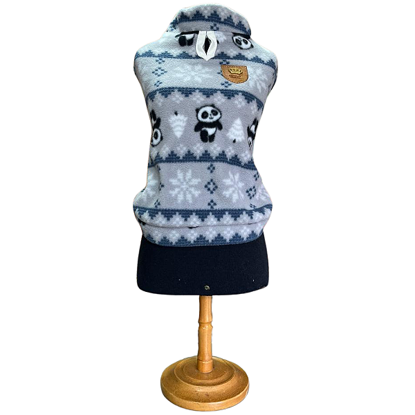 Blusa Microsoft Pandas Cinza M - Bonito pra Cachorro - 148300