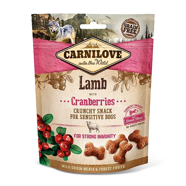 Petisco Crocante de Cordeiro C/ Cranberry 200g - Carnilove - 687052