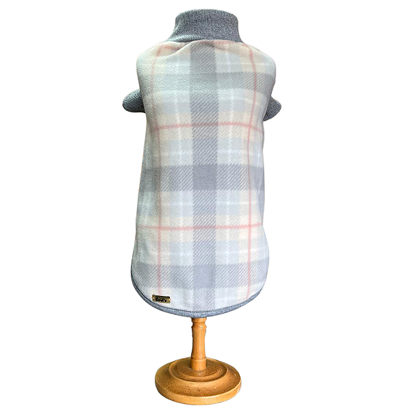 Blusa Microsoft Xadrez Cinza Tam 10 - Pupet´s -34614