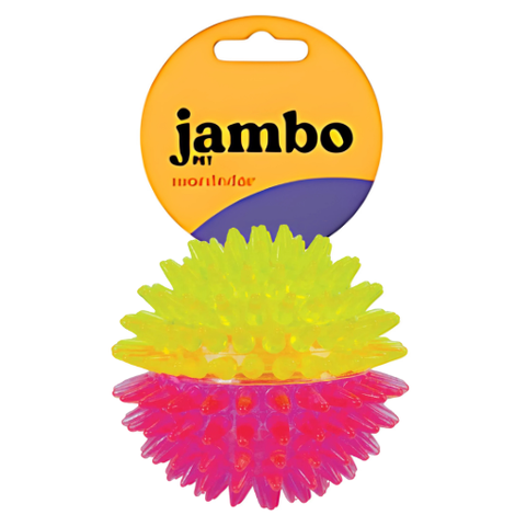 Bola Espinhos C/Apito Rosa e Amarelo - Jambo - 480752