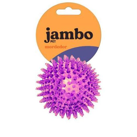 Bola Espinhos C/Apito Roxa P 6,3cm - Jambo - 336166