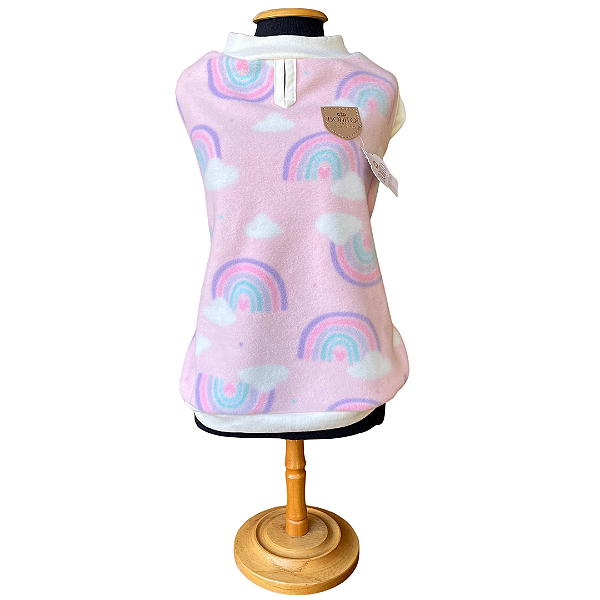 Blusa Microsoft Arco-Íris Rosa - Bonito pra Cachorro - 120365