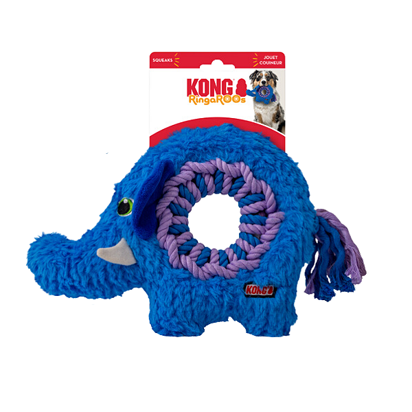 Elefante de Corda Ringaroos Azul - Kong - 434657