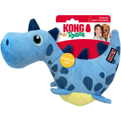 Pelúcia Dinossauro Azul Dynos Roars C/Apito - Kong - 944023