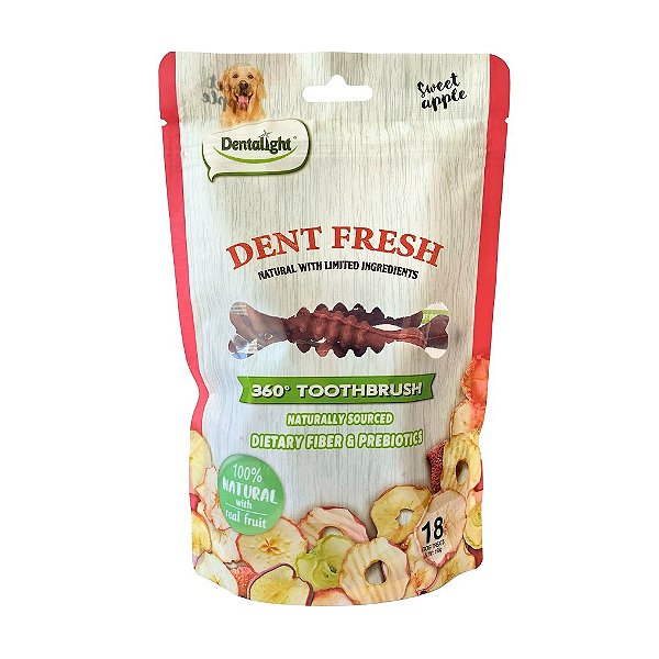 Petisco Natural Dent Fresh Maçã Desidratada 150g - Dentalight - 56120