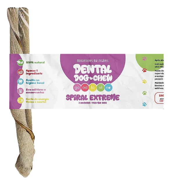 Mordedor Natural Pele Bovina em Spiral 2 Unidades - Good Lovin - 969997
