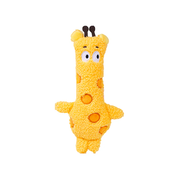 Brinquedo Pelúcia Girafa com Apito e Papel Sonoro - Petta - EQF0001