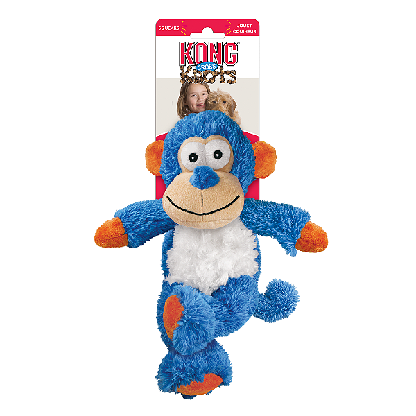 Brinquedo Knots Macaco com Apito e Corda Interna 28cm - Kong