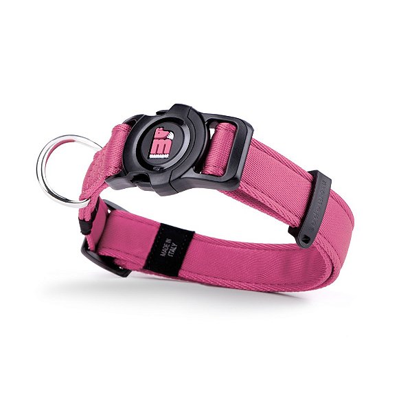 Coleira para Cães Rosa Neon Memopet P - My Family