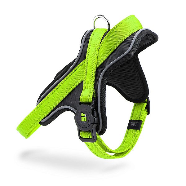 Peitoral para Cães em Y Verde Neon Memopet G - My Family
