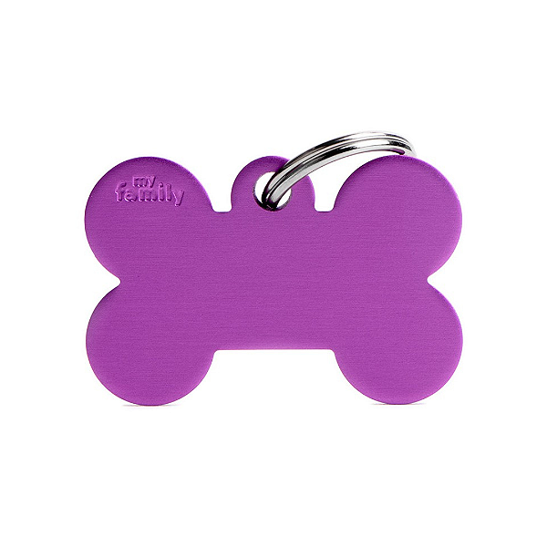 Plaquinha de Identificação Osso Roxo - MyFamily
