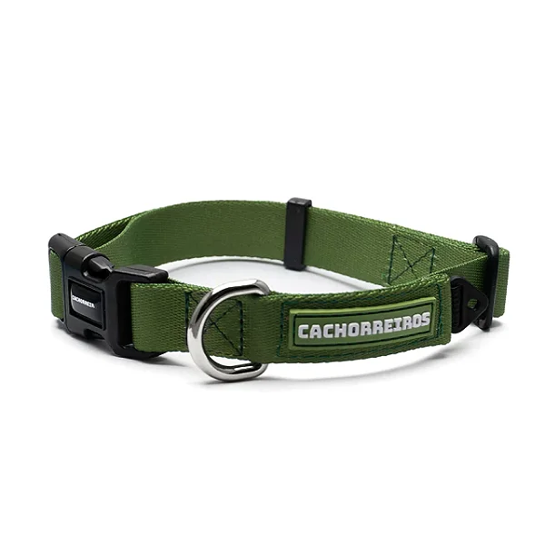 Coleira para Cães Verde - Cachorreiros