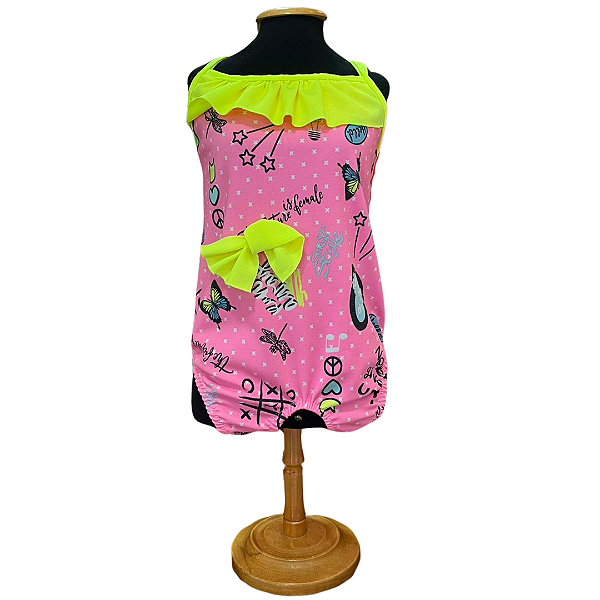 Roupa para Cachorro Maiô Rosa Neon - Pupet´s