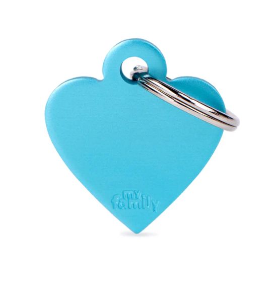 Plaquinha de Identificação Coração - MyFamily