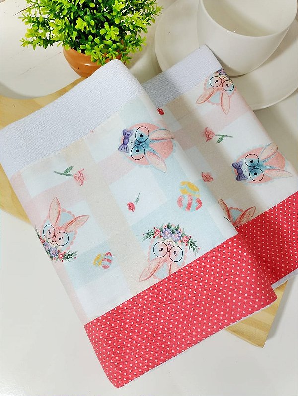 pano de prato - Páscoa delicada