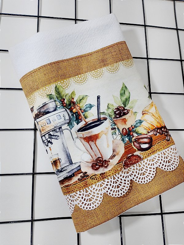 Pano de prato hora do café