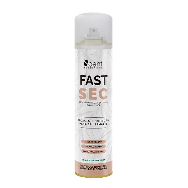 SECANTE DE ESMALTE PARA UNHAS 400ml - FAST SEC