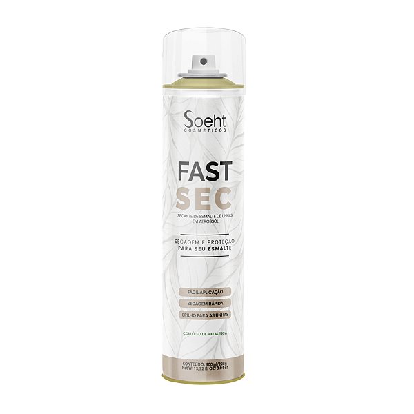SECANTE DE ESMALTE PARA UNHAS 400ml - FAST SEC