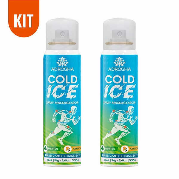 Kit com 2 Aerossol Massageador Cold ICE