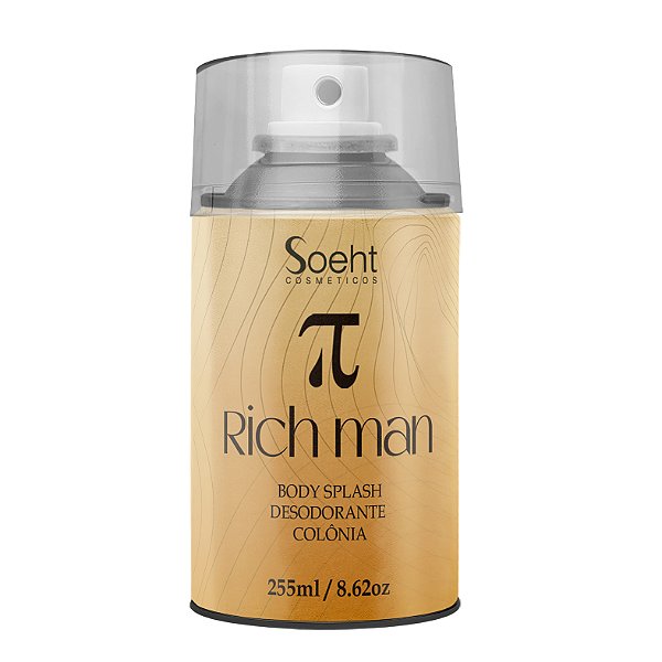 Body Splash Rich Man - Soeht Cosméticos