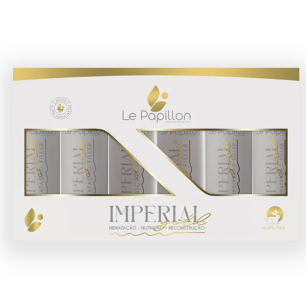 Kit com 6 Ampolas Imperial Gold Fillers