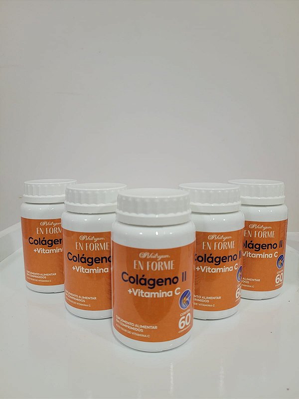 Colágeno Tipo II + Vitamina C - Kit com 05