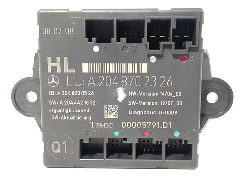 Módulo Porta Traseira Esquerda Mercedes C350 2008 2009 2011