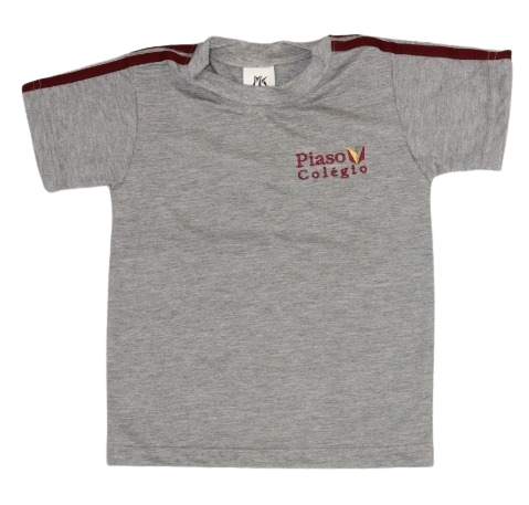 Camiseta Manga Curta Cinza