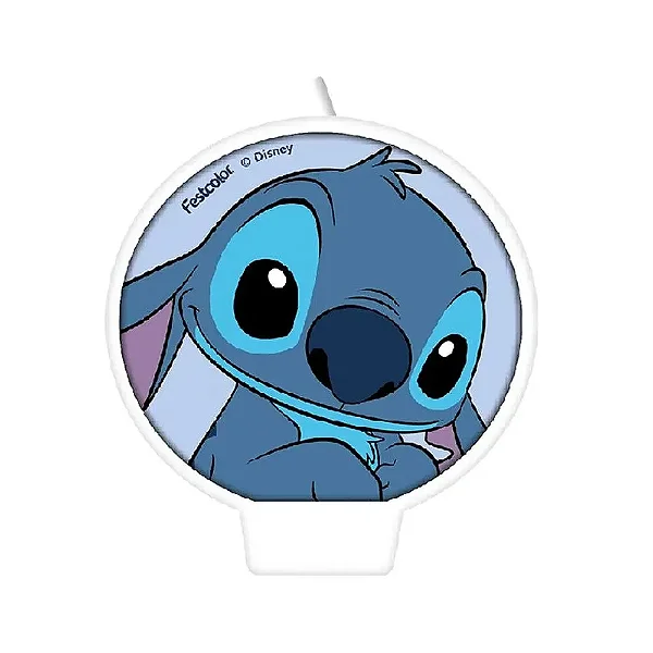 Vela Plana Festa Stitch New c/1 unid. Festcolor / Mais Festa