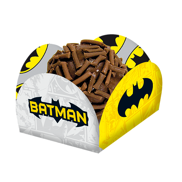 Porta Forminha para Doces Festa Batman Geek c/40 unid. Festcolor / Mais Festa