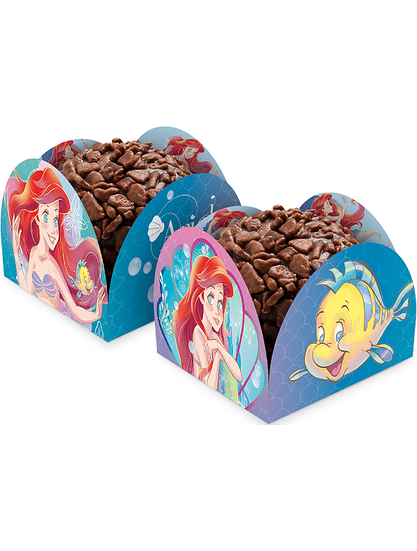 Porta Forminha para Doces Festa Sereia Ariel Disney c/50 unid. Regina / Mais Festa