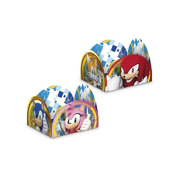 Porta Forminha para Doces Festa Sonic c/50 unid. Regina / Mais Festa