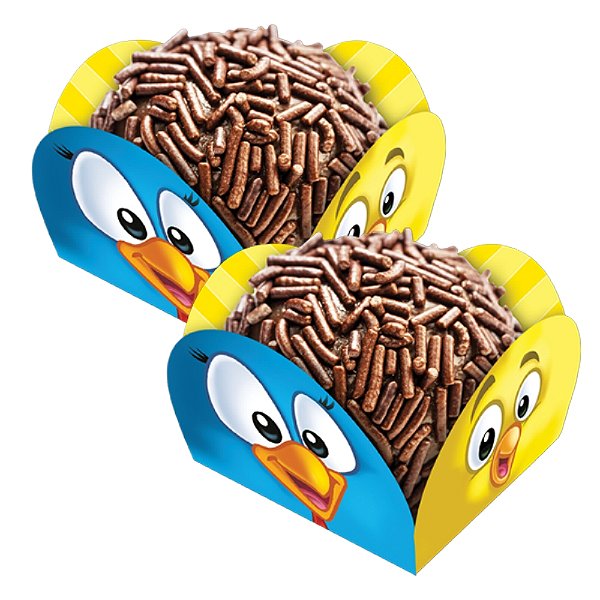 Porta Forminha para Doces Festa Galinha Pintadinha c/40 unid. Festcolor / Mais Festa