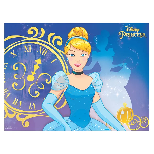 Painel TNT Festa Cinderela Clássica 1,40m x 1,03m - Piffer / Mais Festa