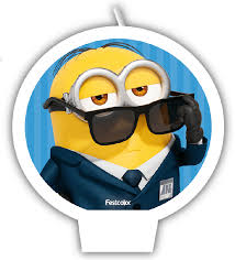 Vela Aniversário Plana Meu Malvado Favorito c/1 unid. Festcolor / Mais Festa